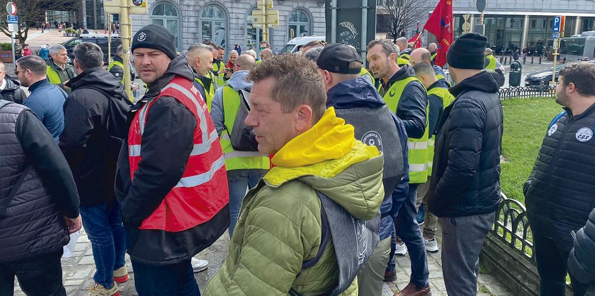 Protesta de la estiba europea