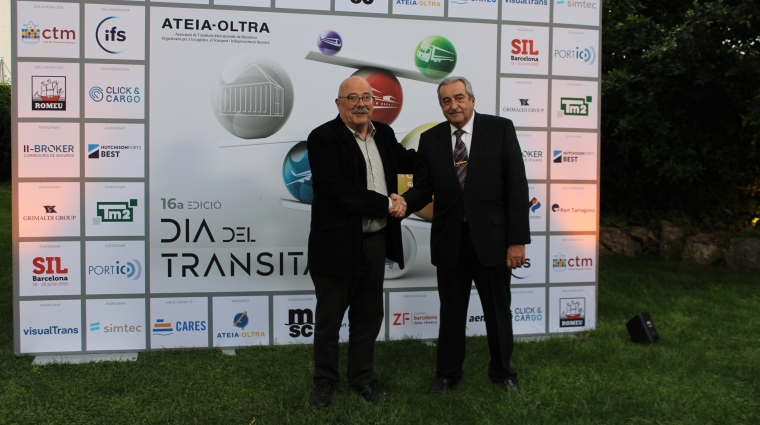 Manel Nadal, secretario de Movilidad de la Generalitat de Catalunya, y Emili Sanz, presidente de ATEIA-OLTRA Barcelona.