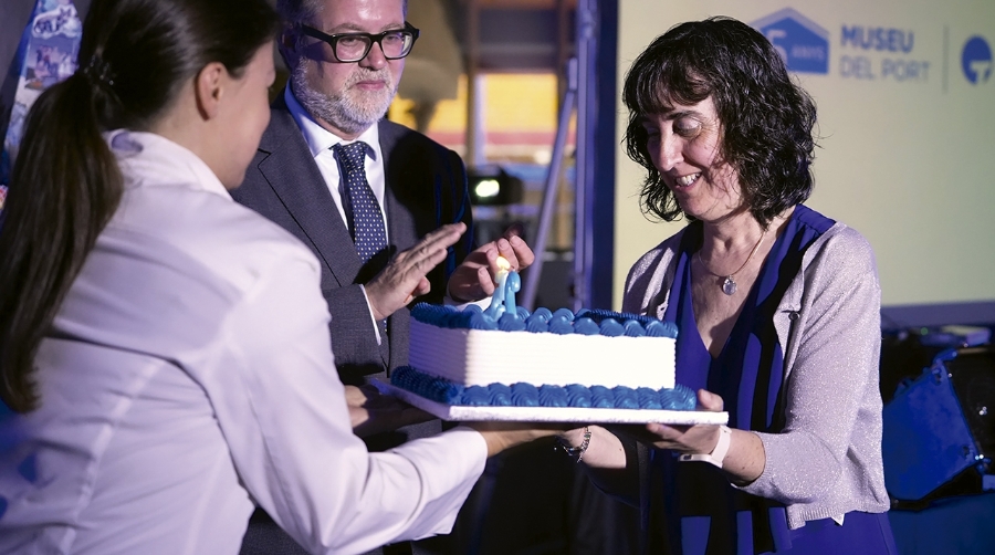 Mercè Toldrà y Santiago J. Castellà durante el acto de conmemoración.