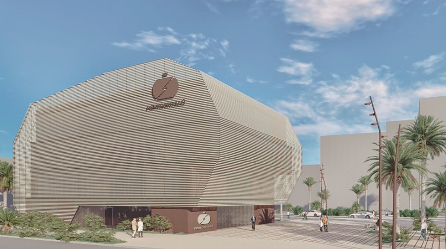 El futuro edificio de la Autoridad Portuaria de Castellón será la punta de lanza del nuevo frente litoral.